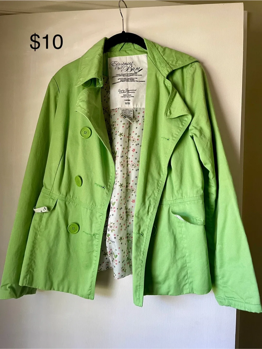 Equipment by Bum Green Jacket - Size M/M thumbnail