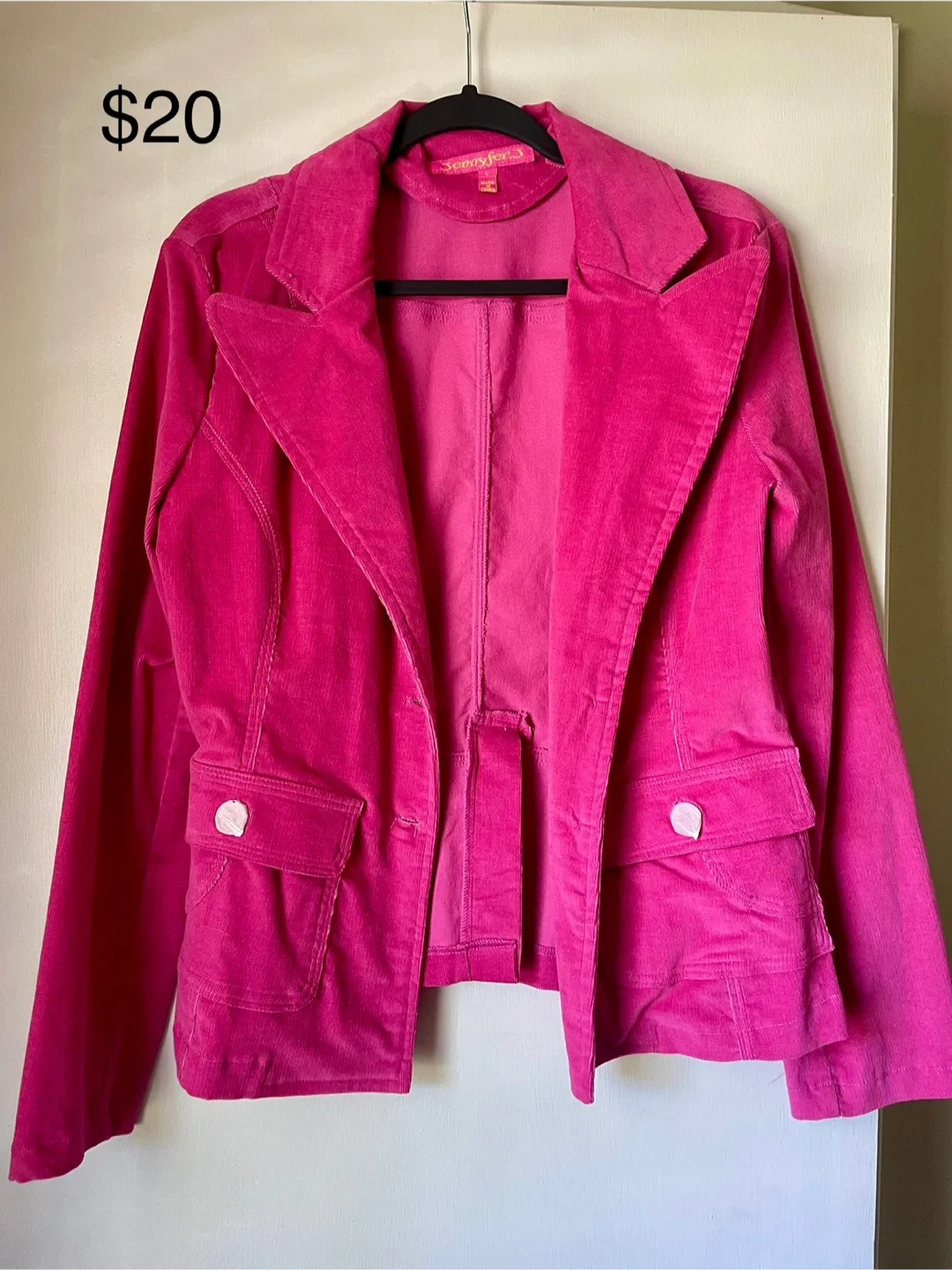 Sonny Girl Pink Corduroy Jacket thumbnail