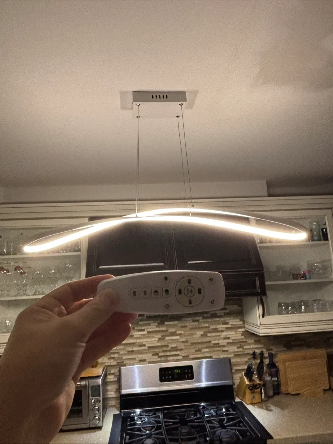 Modern LED Pendant Light with Remote image indicator(5)