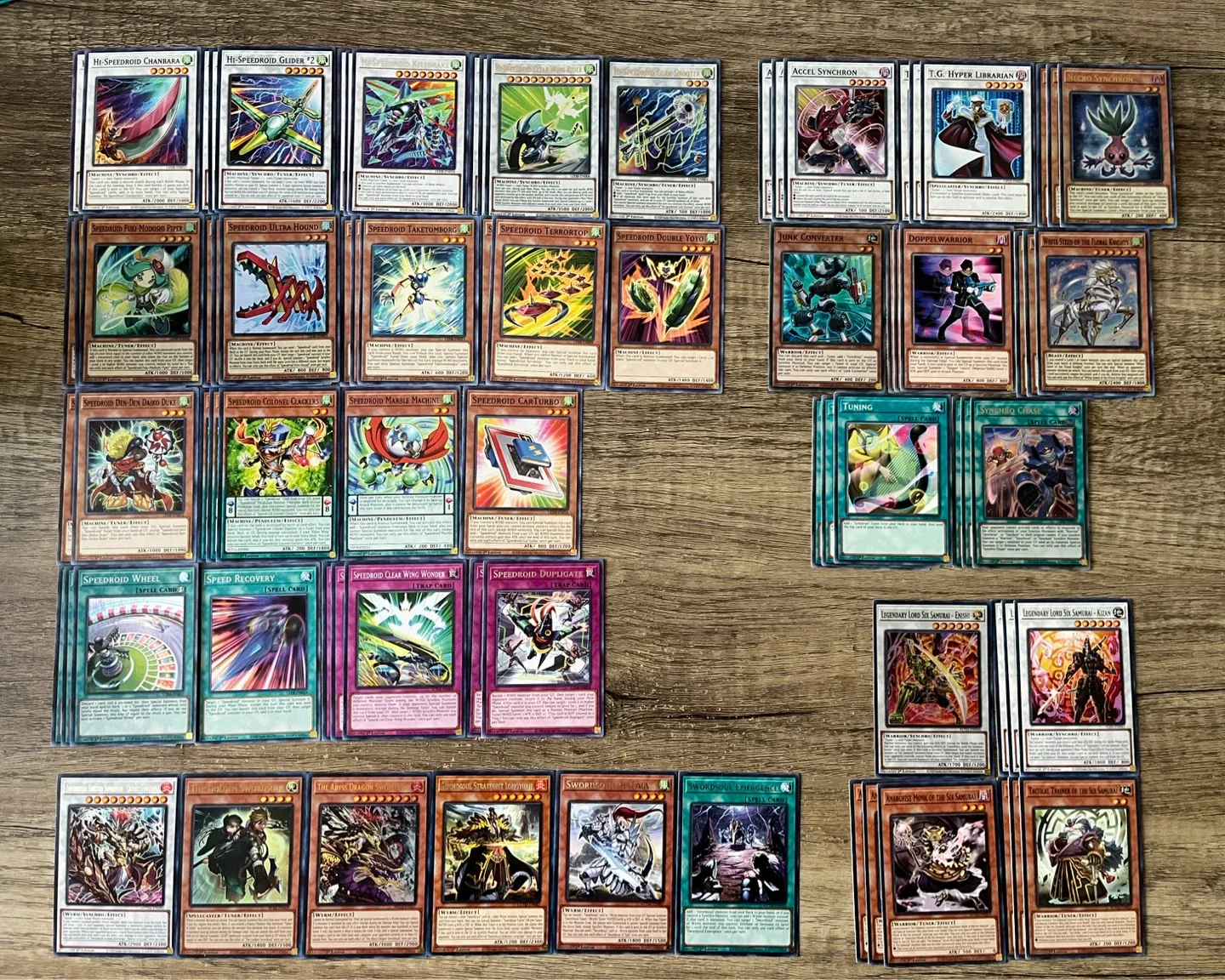 Yugioh Cards - Speedroid, Swordsoul, Six Samurai, Synchron thumbnail