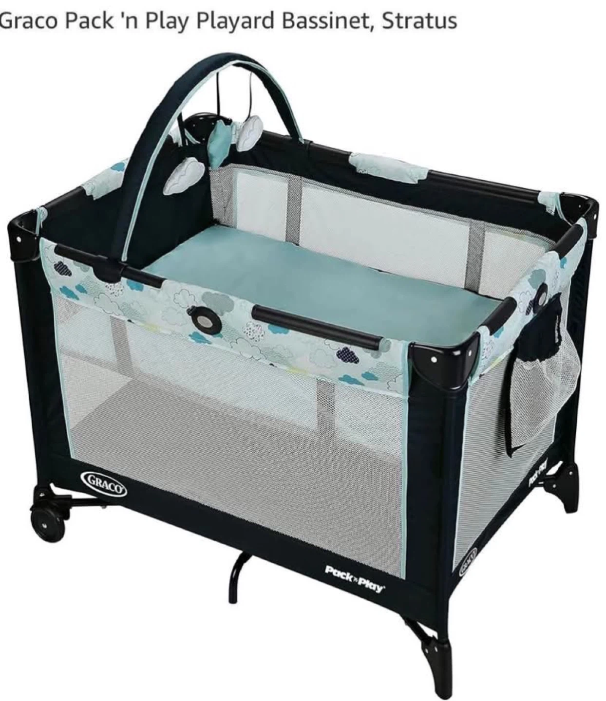 Graco Pack 'n Play Playard Bassinet plus folding mattress