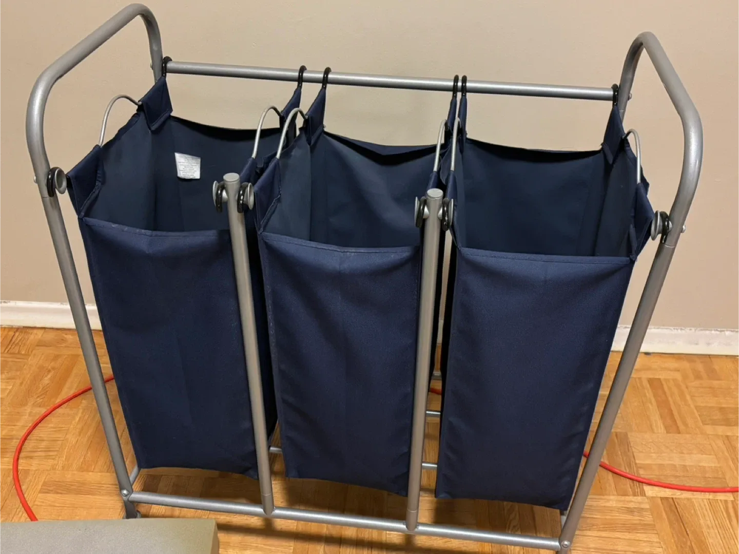 Triple Laundry Sorter - Blue thumbnail