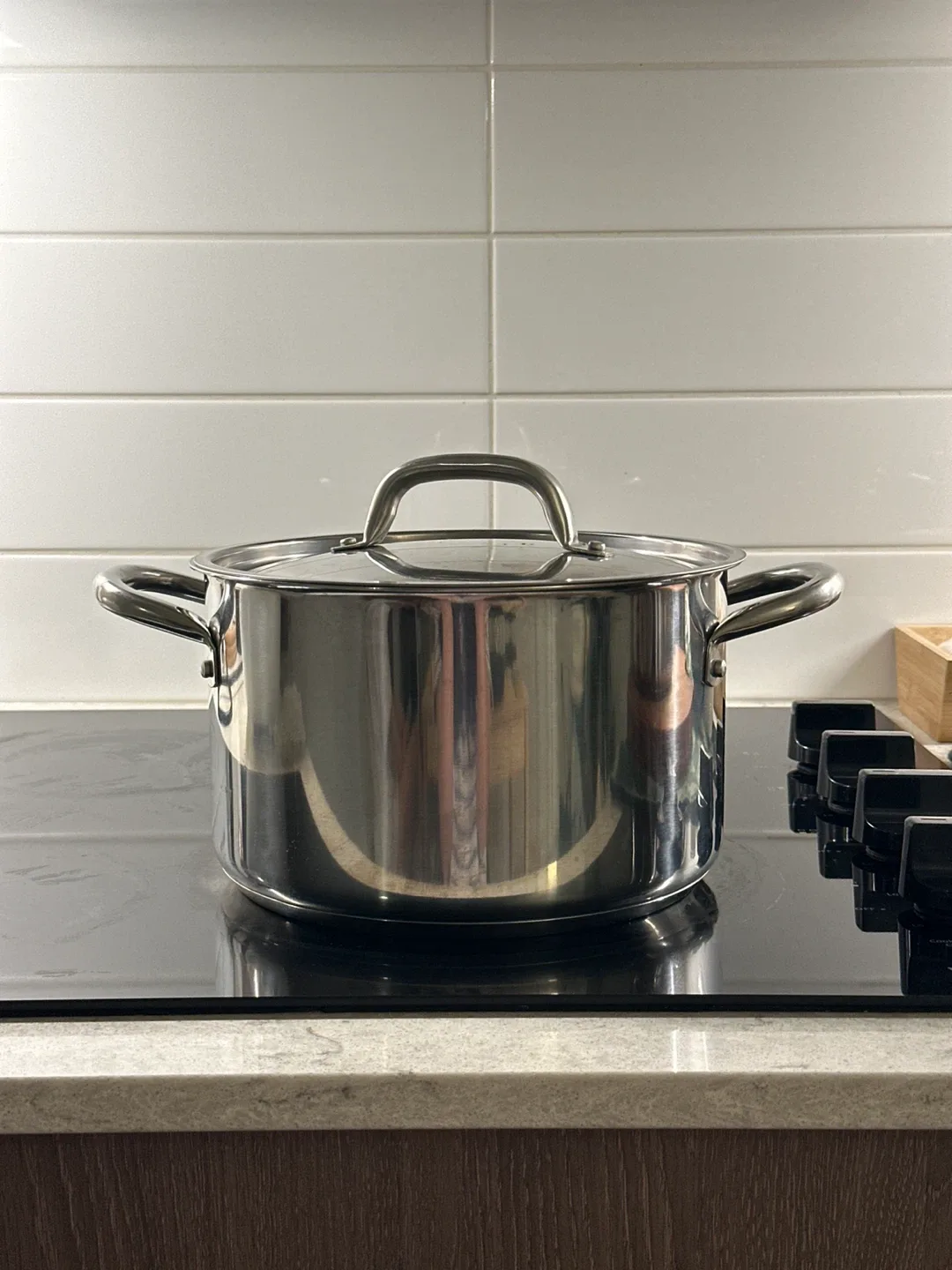 IKEA Large size Stainless Steel Stock Pot with Lid thumbnail