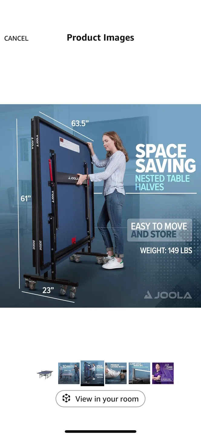 JOOLA Inside 15 Indoor Table Tennis Table - New! image indicator(3)