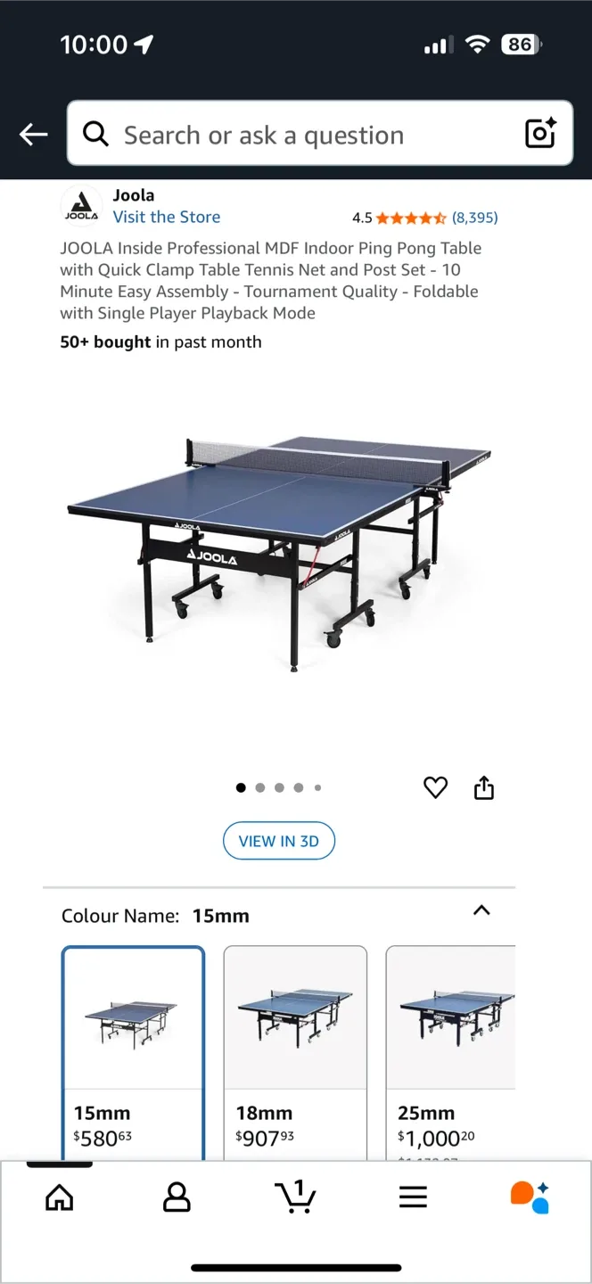 JOOLA Inside 15 Indoor Table Tennis Table - New! image indicator(4)