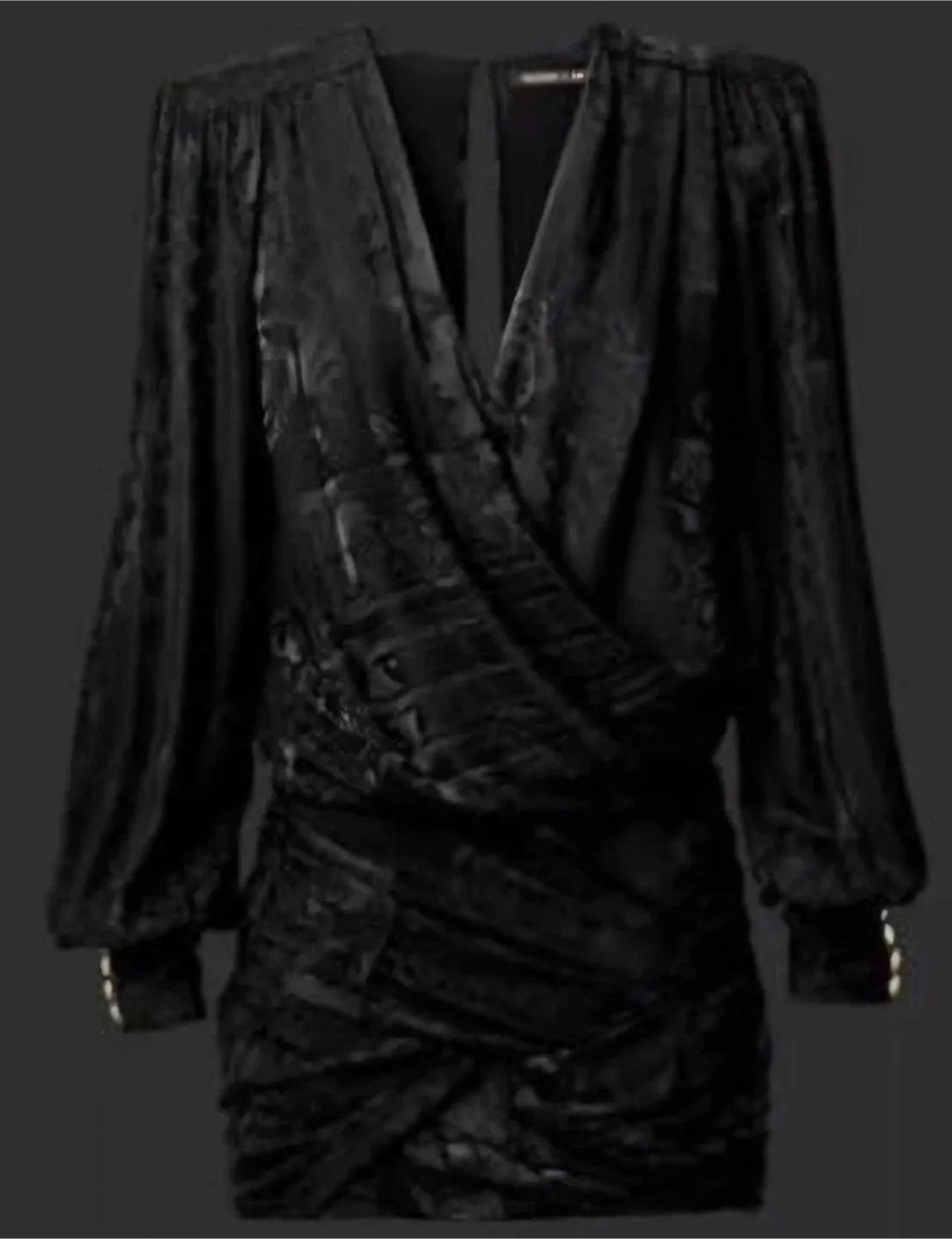 Balmain x H&M Black Mini Dress size 34 - XS jacquard image indicator(3)