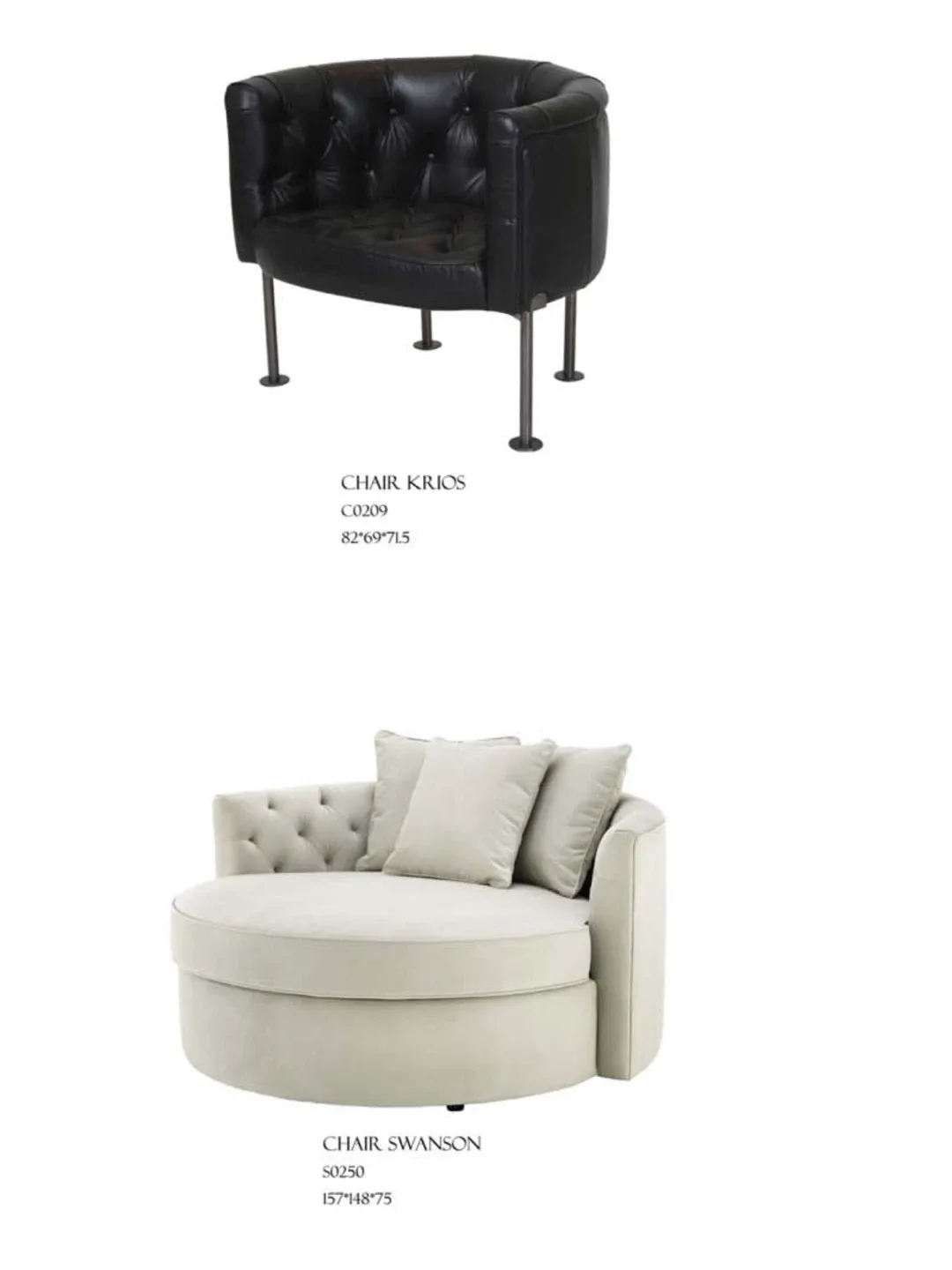 Oversized Round Sofa Swanson S0250 image indicator(2)