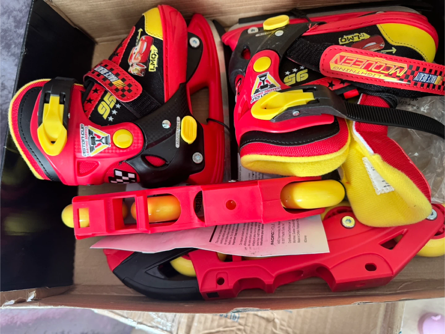 Disney Pixar Cars Adjustable 2-in-1 Skates Y8-Y11