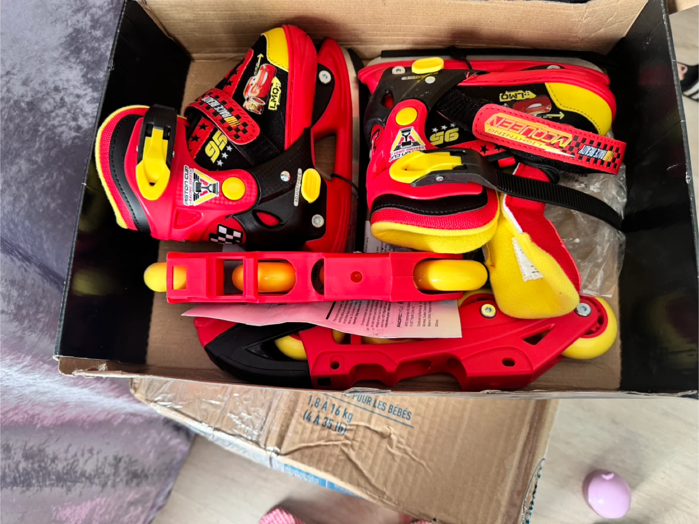 Disney Pixar Cars Adjustable 2-in-1 Skates Y8-Y11 - photo 2