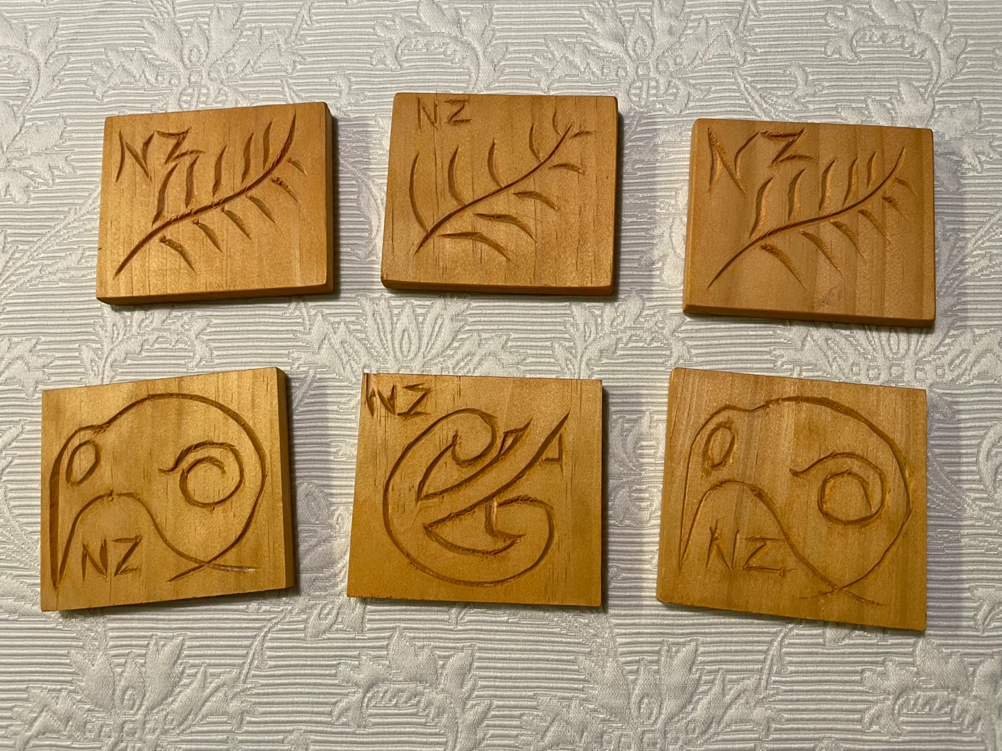 Wooden Coasters with NZ Designs (Set of 6) - photo 3