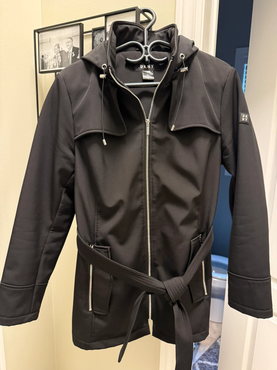 DKNY black belted jacket