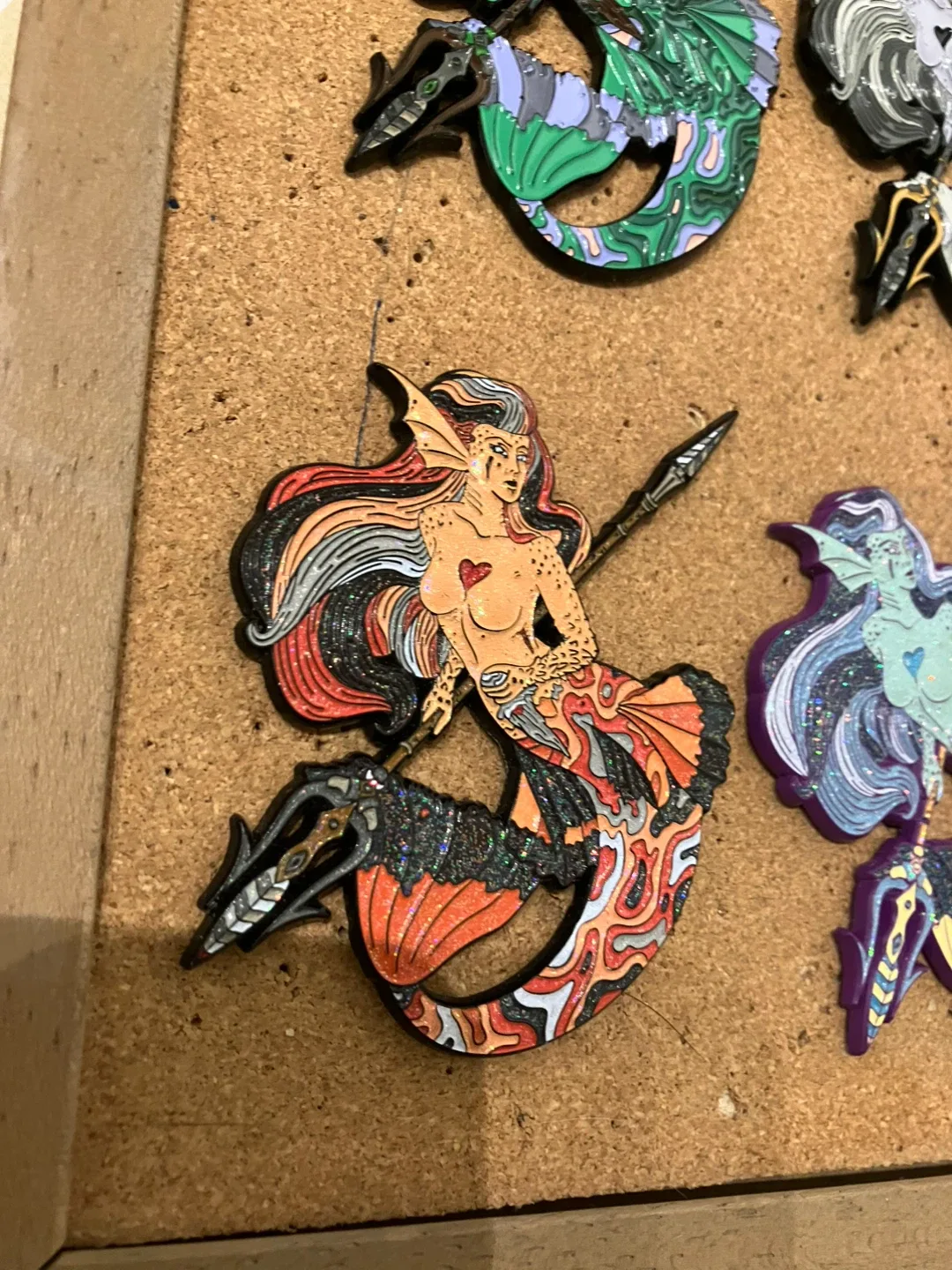 8 Mermaid Pin 3D Enamel Artistry Pin Limited Edition Set image indicator(6)