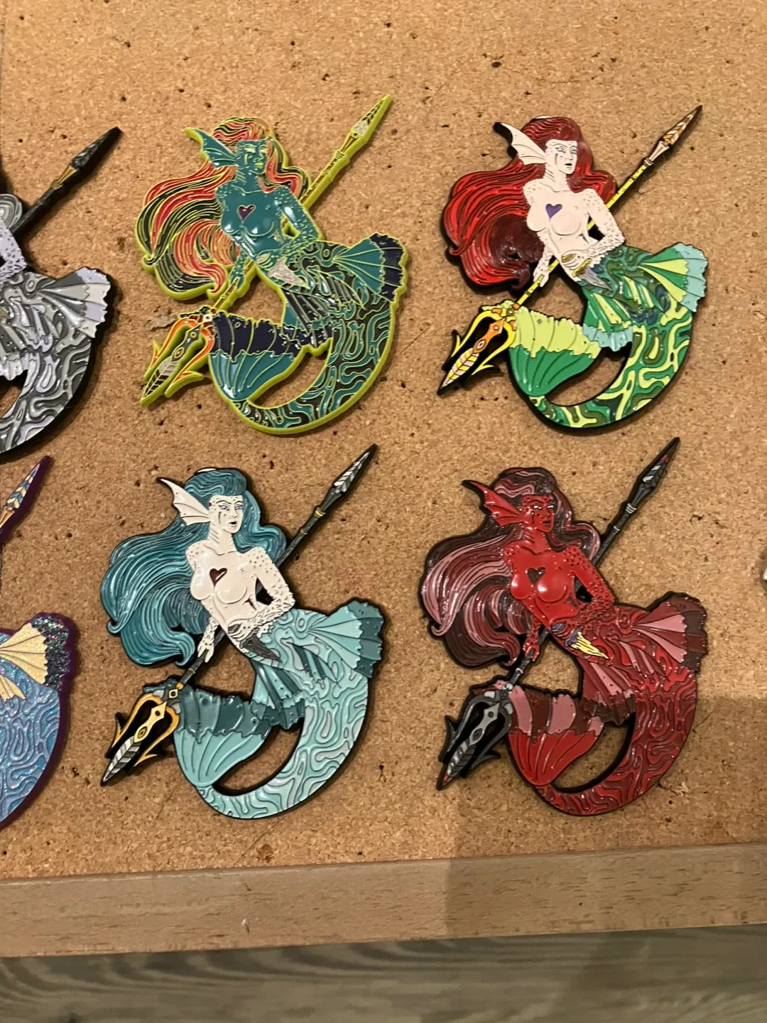 8 Mermaid Pin 3D Enamel Artistry Pin Limited Edition Set image indicator(3)