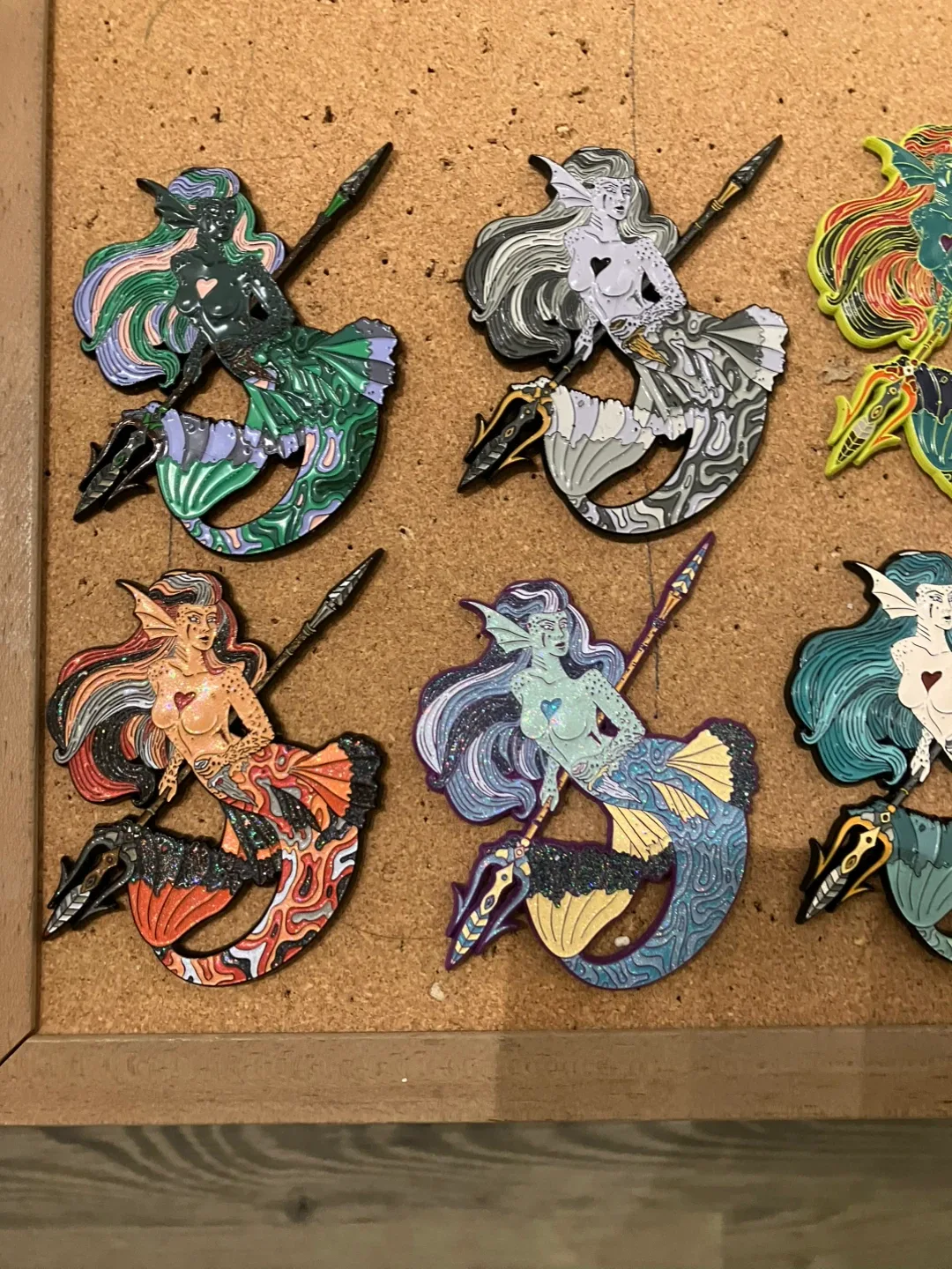 8 Mermaid Pin 3D Enamel Artistry Pin Limited Edition Set image indicator(2)