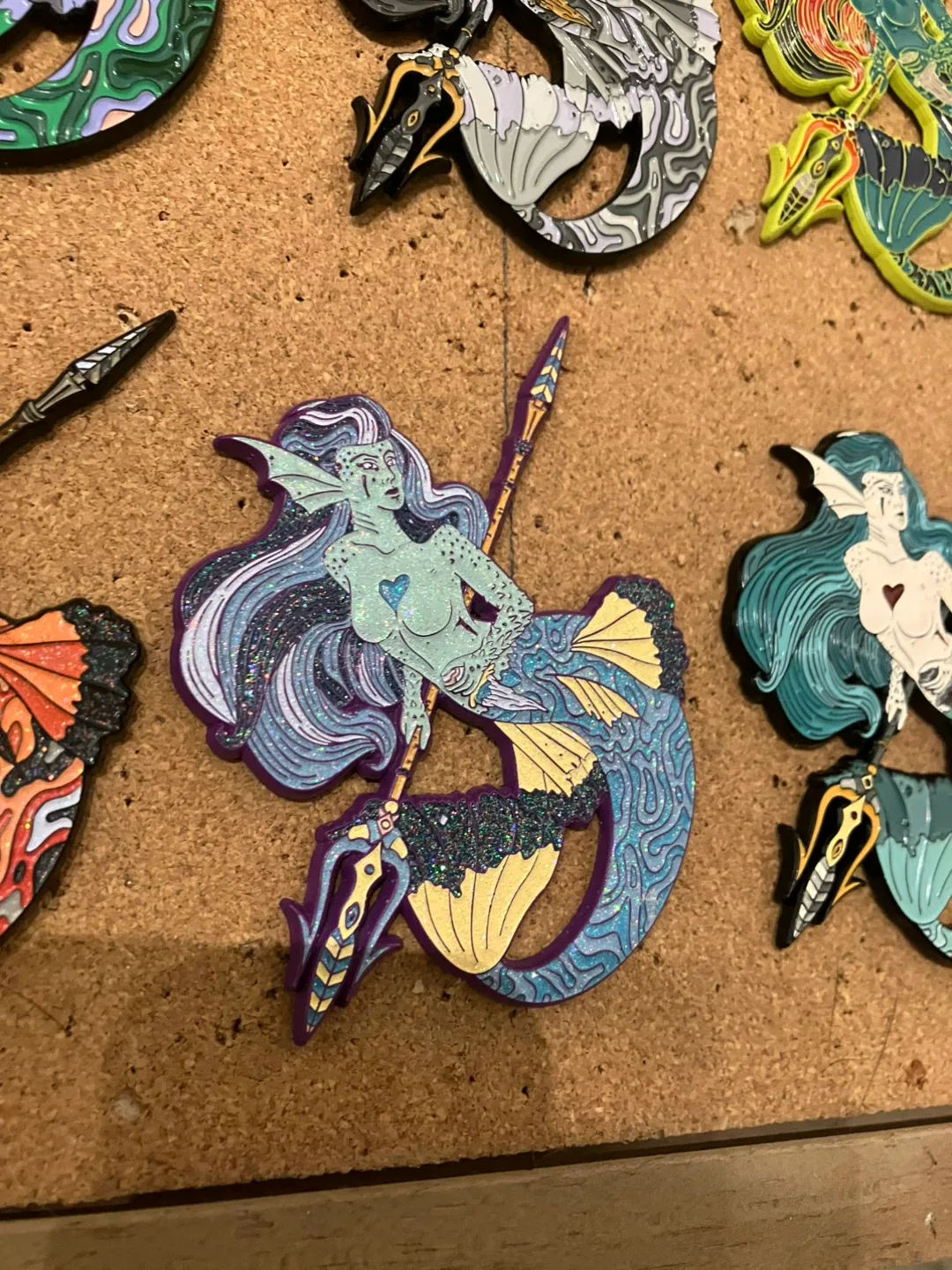8 Mermaid Pin 3D Enamel Artistry Pin Limited Edition Set image indicator(7)
