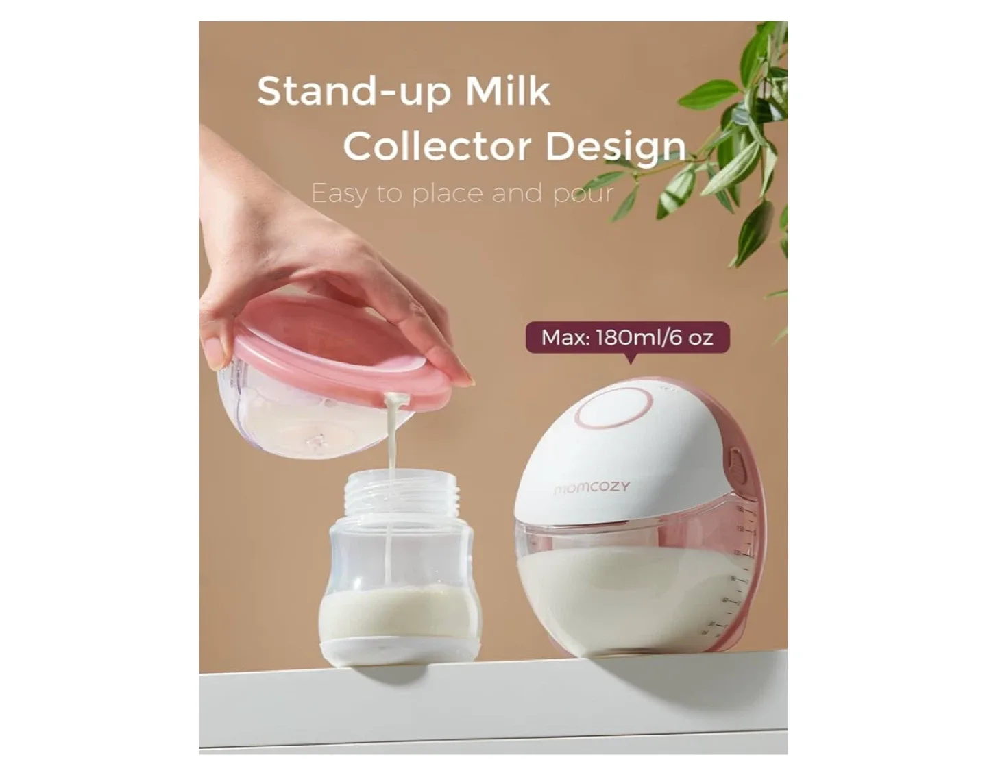 New! Momcozy M6 Wearable Breast Pump - Cozy Red, 2 Count image indicator(6)