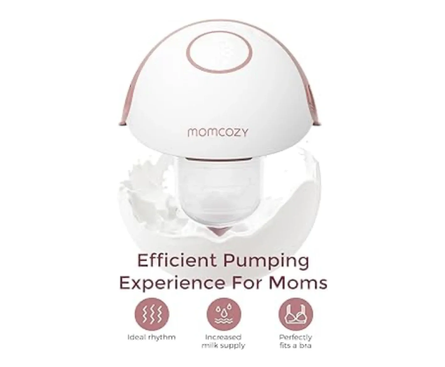 New! Momcozy M6 Wearable Breast Pump - Cozy Red, 2 Count image indicator(4)