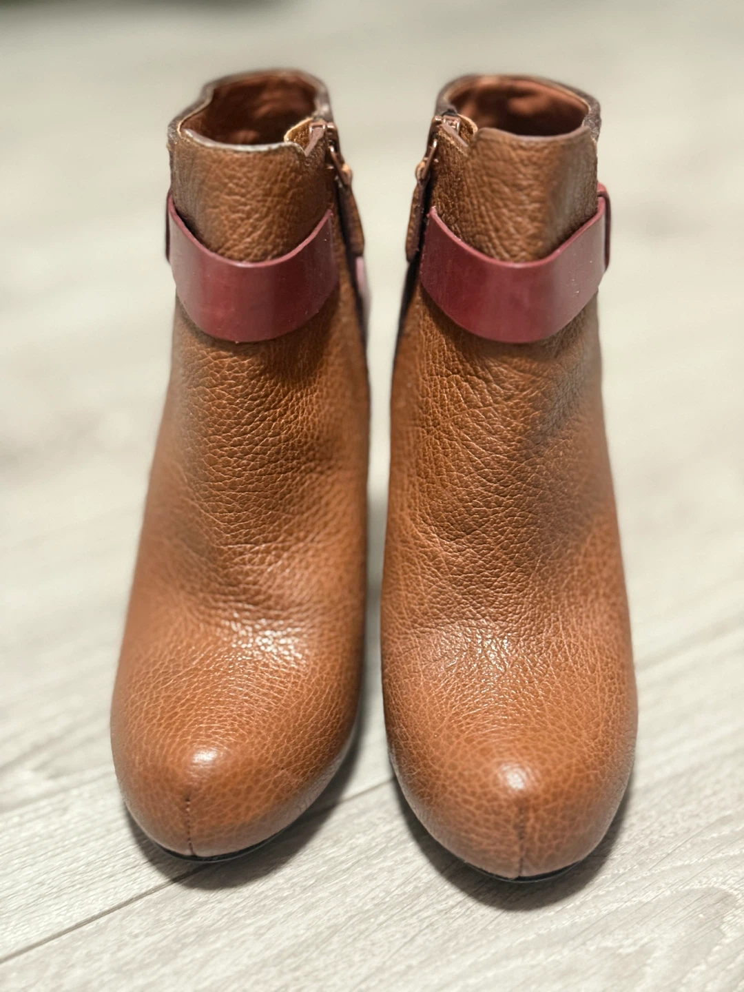 Cole Haan Brown Leather Heeled Ankle Boots