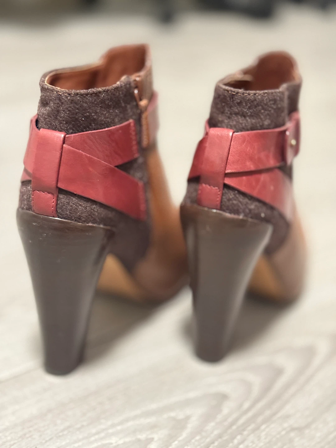 Cole Haan Brown Leather Heeled Ankle Boots - photo 4