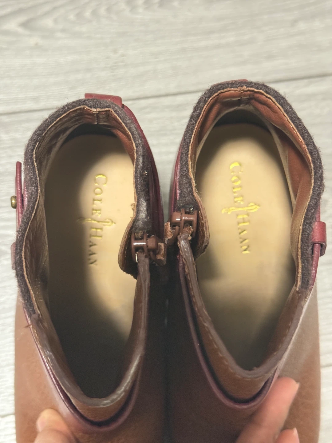 Cole Haan Brown Leather Heeled Ankle Boots - photo 5