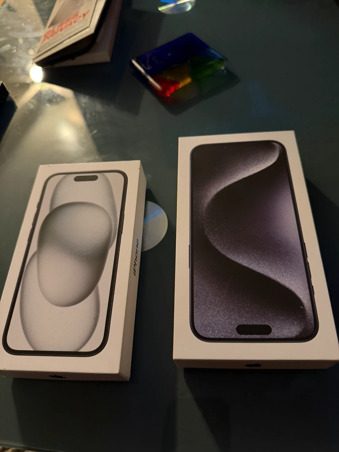 iPhone 15 and 15 pro max box