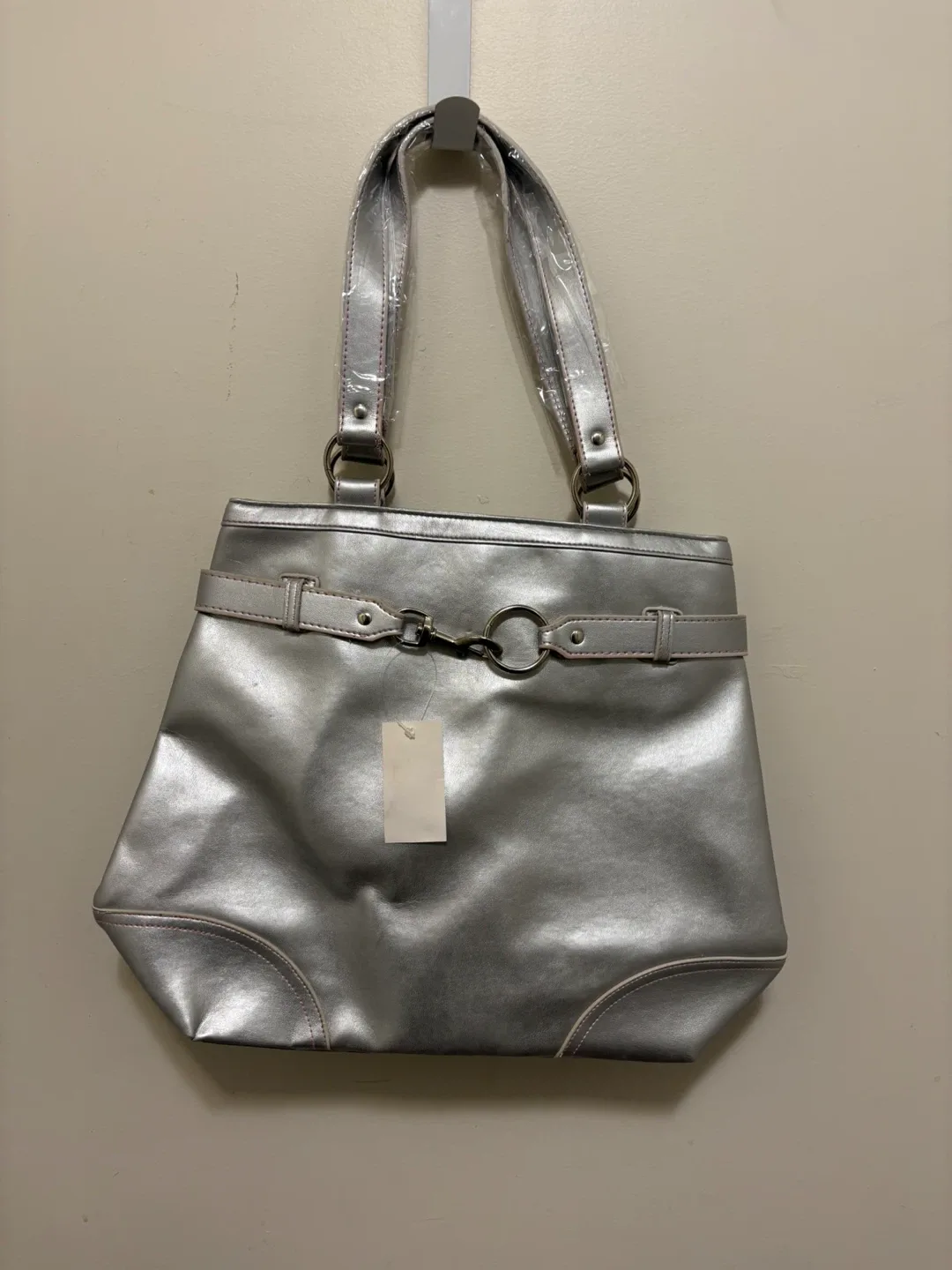 Fashion Fair Cosmetics Silver Tote Bag- NEW thumbnail