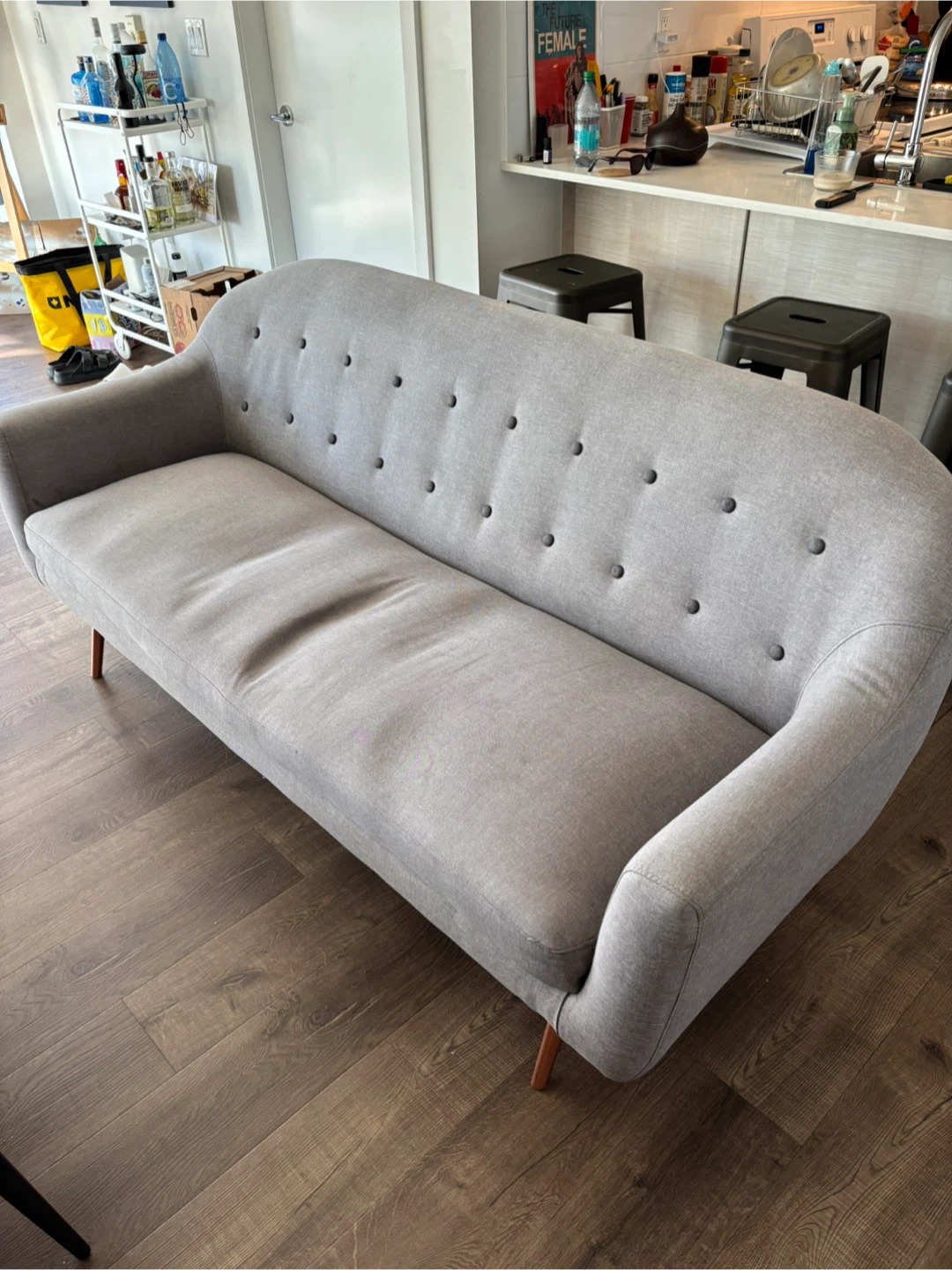 Grey Sofa - Gently Used - photo 2