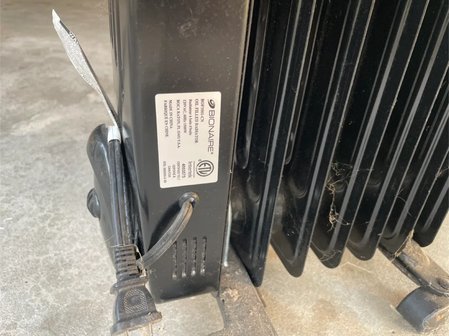 Bionaire Radiator-Style Heater image indicator(4)