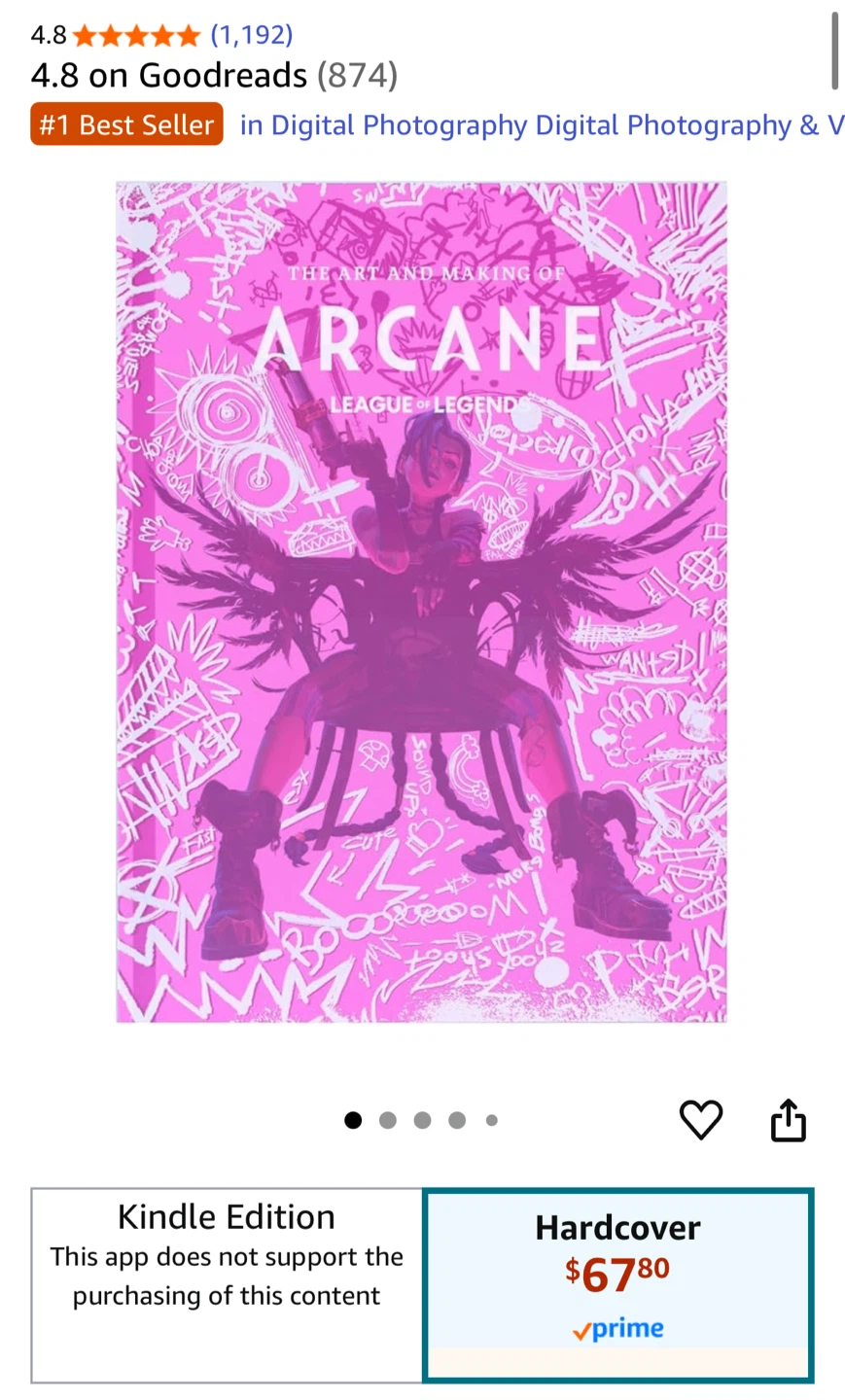 New! Arcane League of Legends Art and Making Book