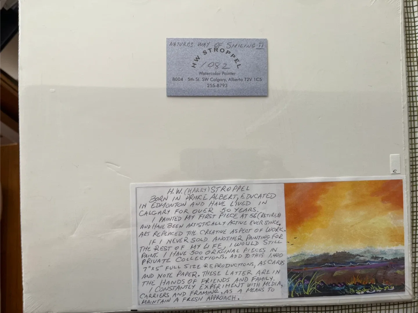 Art-H.W. (Harry) Stroppel (1933-2021) Watercolor Painting image indicator(4)