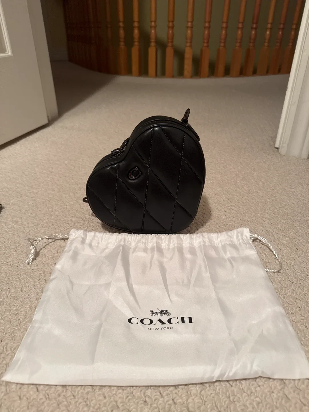 Coach Black Heart Crossbody Bag thumbnail