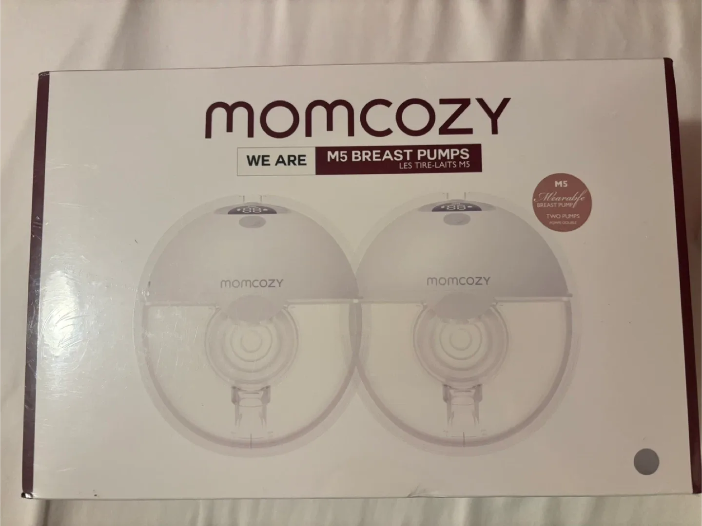 Momcozy M5 Wearable Breast Pump - 2 Count (SEALED) thumbnail