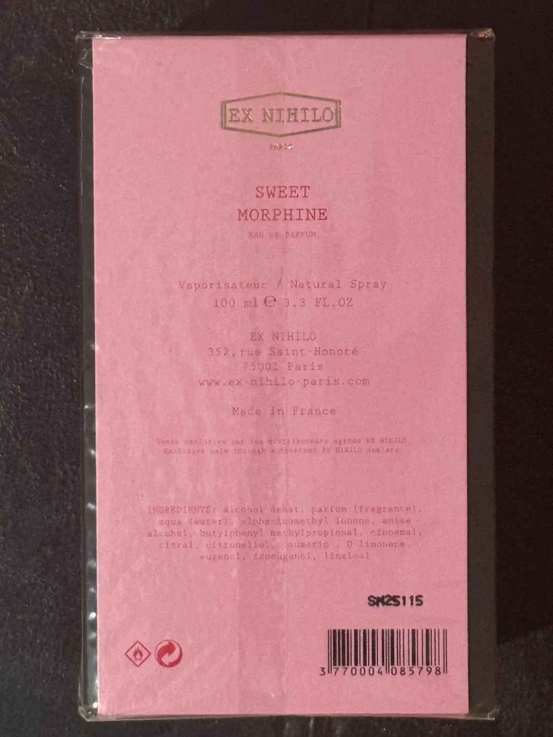 Ex Nihilo Sweet Morphine Eau de Parfum 100ml - NEW image indicator(2)