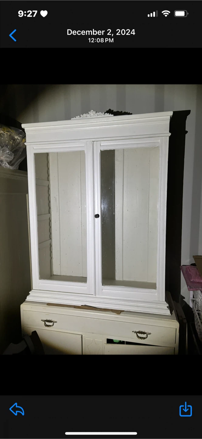 White Painted Hutch