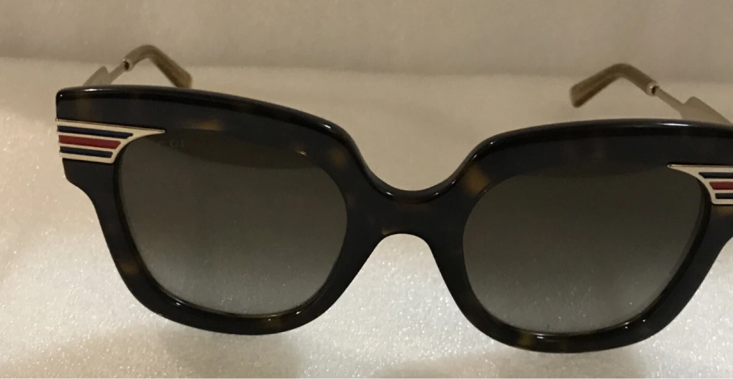Gucci GG0281S 002 Havana Gold Sunglasses New Without Tags - photo 2