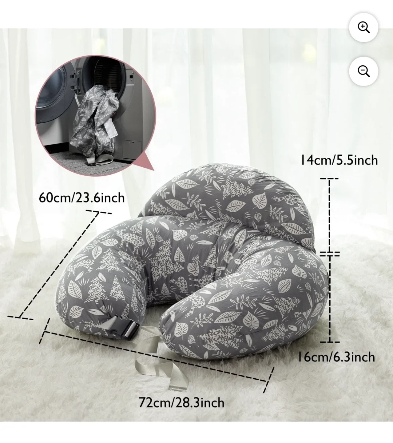 NEW Momcozy Nursing Pillow - Ergonomic Breastfeeding Pillow image indicator(6)