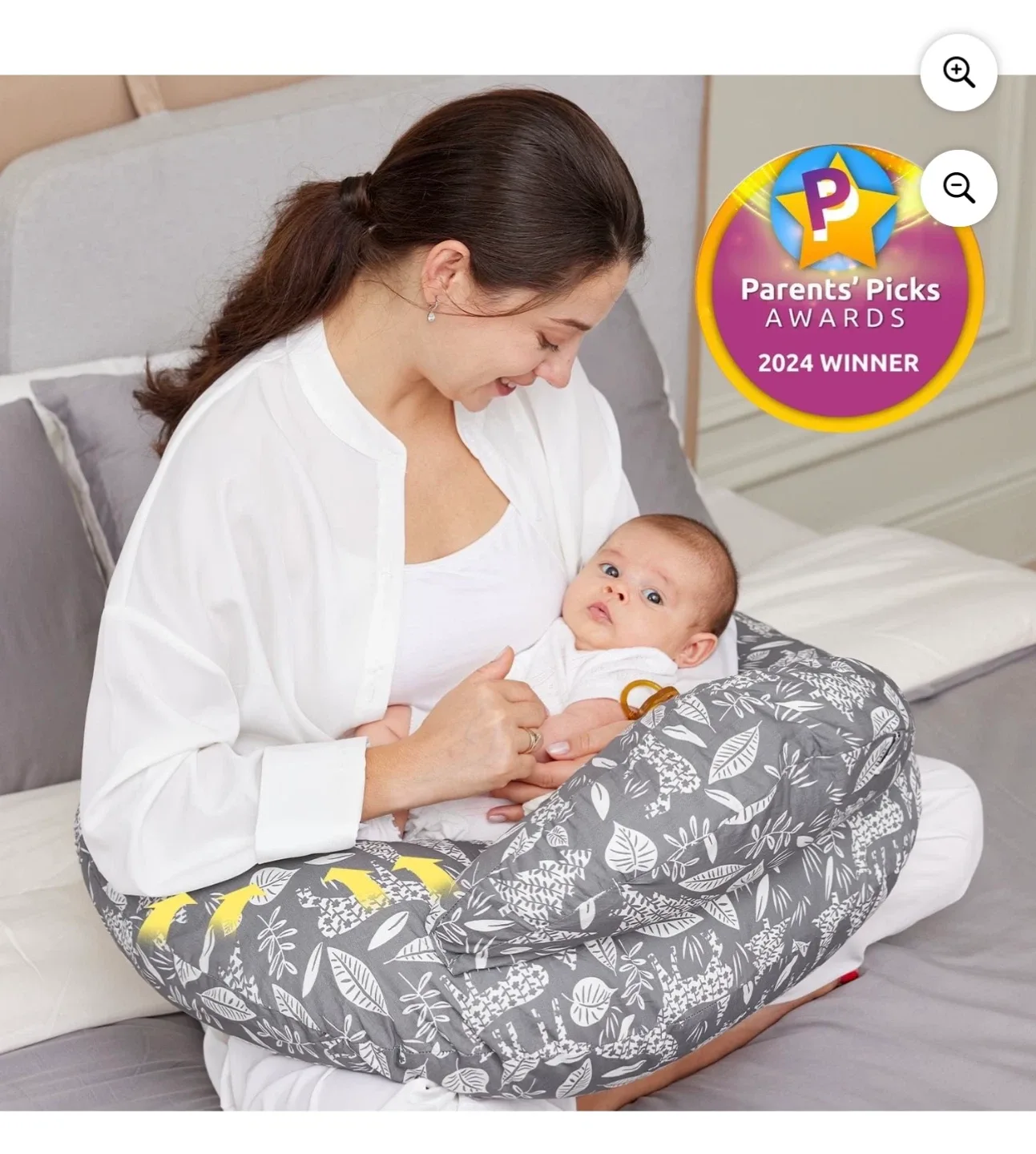 NEW Momcozy Nursing Pillow - Ergonomic Breastfeeding Pillow image indicator(5)