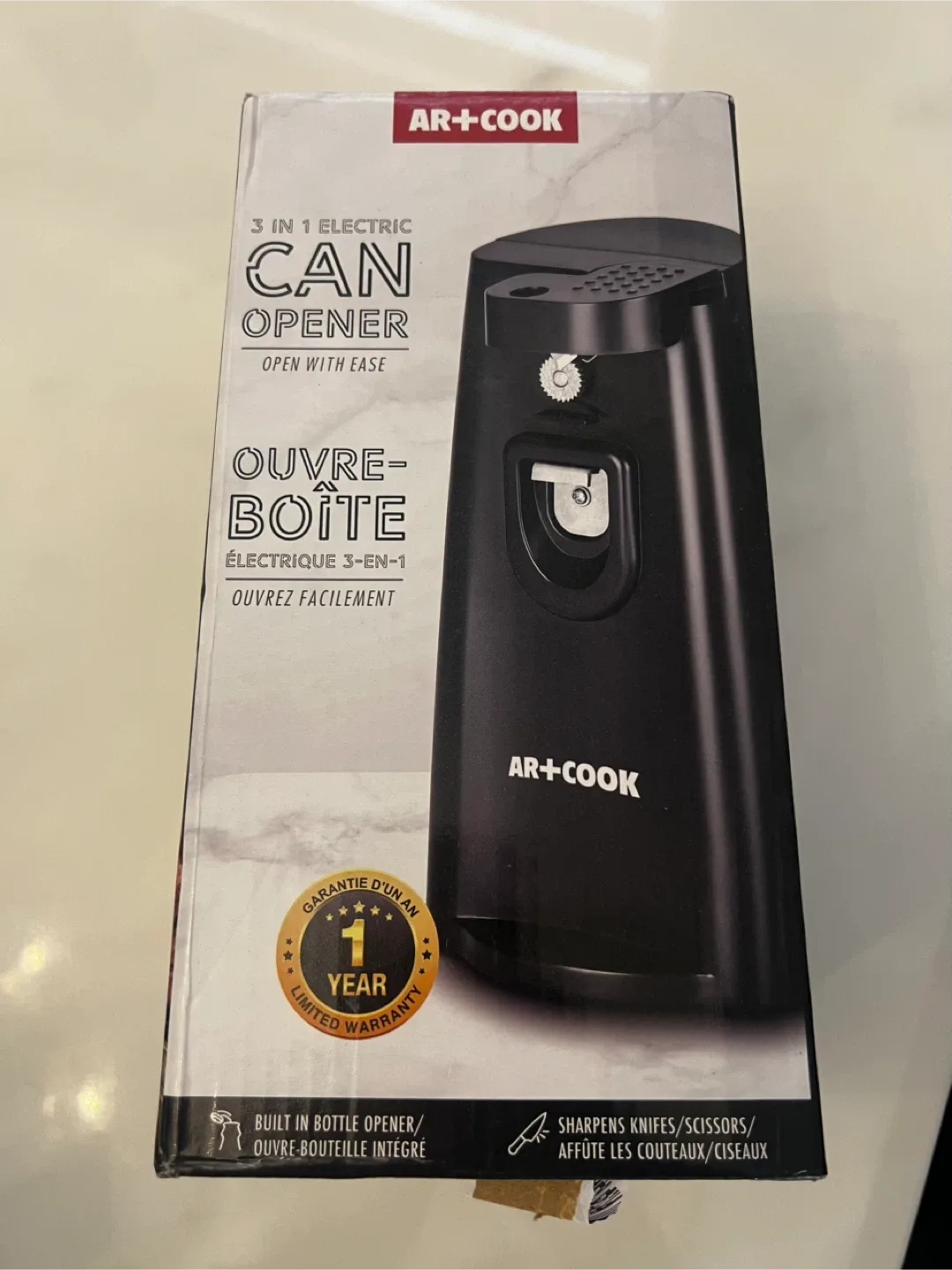 AR+COOK 3-in-1 Electric Can Opener - New in Box! thumbnail