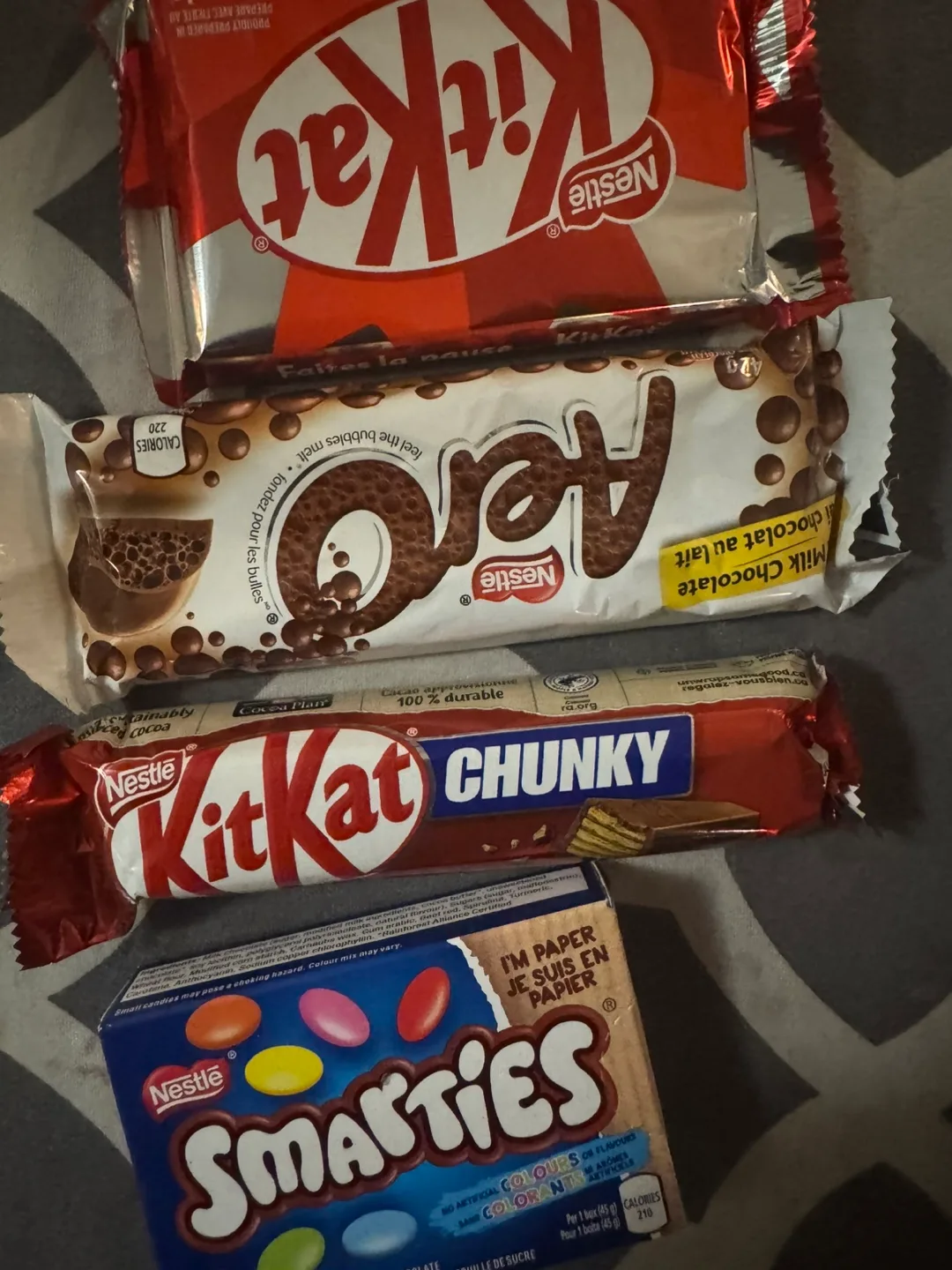 Nestlé Chocolate Bars - KitKat, Aero, Smarties thumbnail