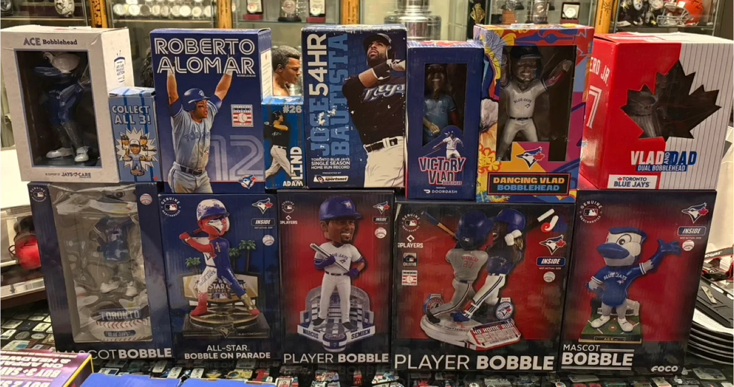 Over 60  Blue Jays Bobbleheads for sale image indicator(2)