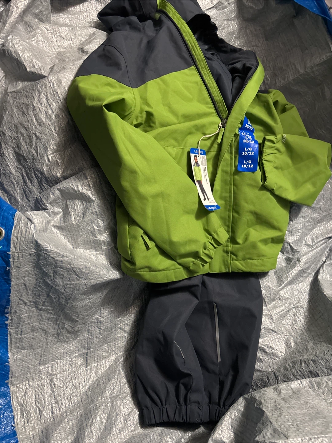 Paradox Boys' Rain Suit - Size L (10/12)