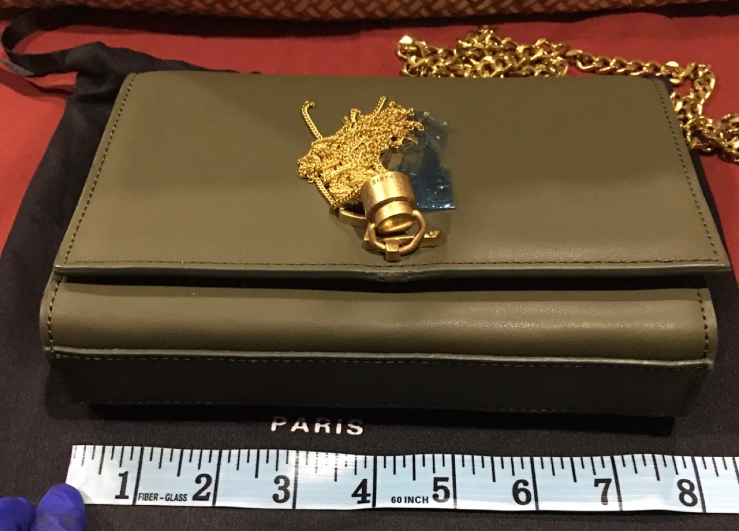 Saint Laurent Paris Olive Green Handbag image indicator(8)