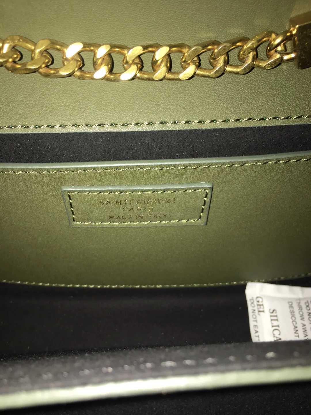 Saint Laurent Paris Olive Green Handbag image indicator(7)