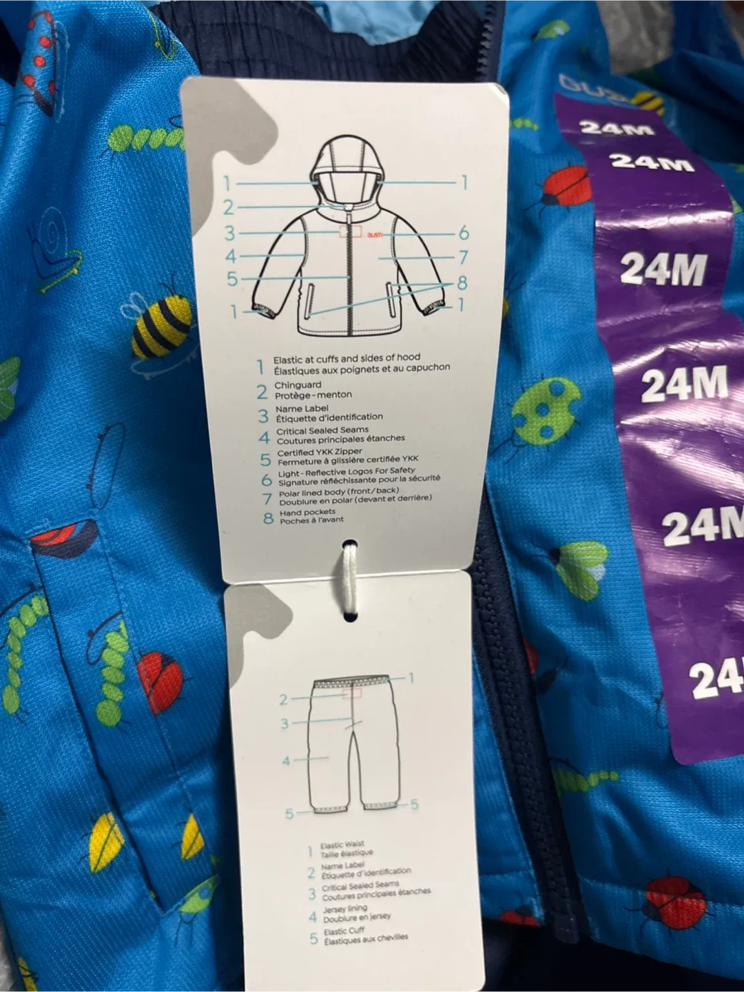 Gusti 24M Blue Rain Jacket & Pants Set - New image indicator(3)