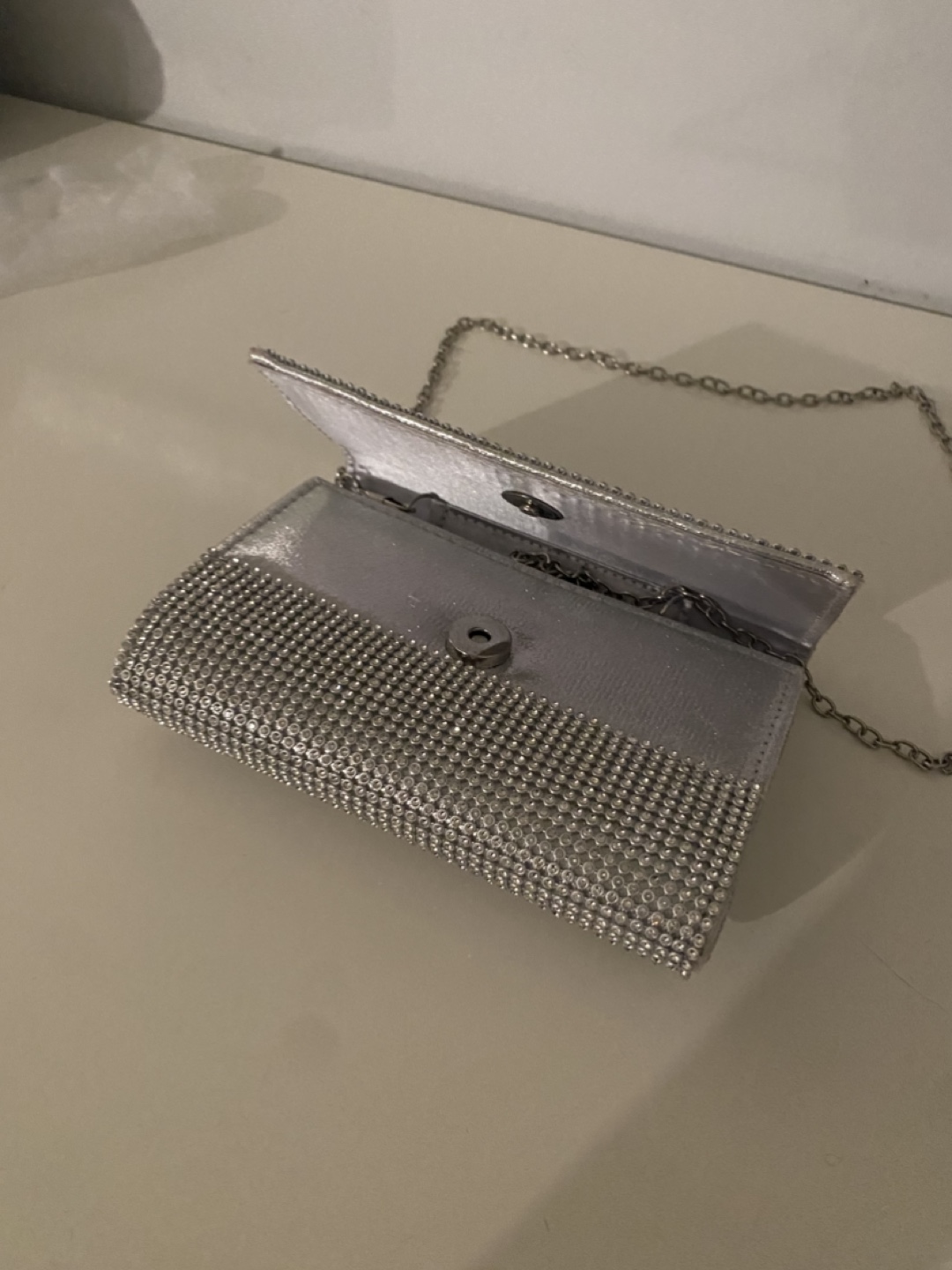 Silver Rhinestone Clutch - photo 5