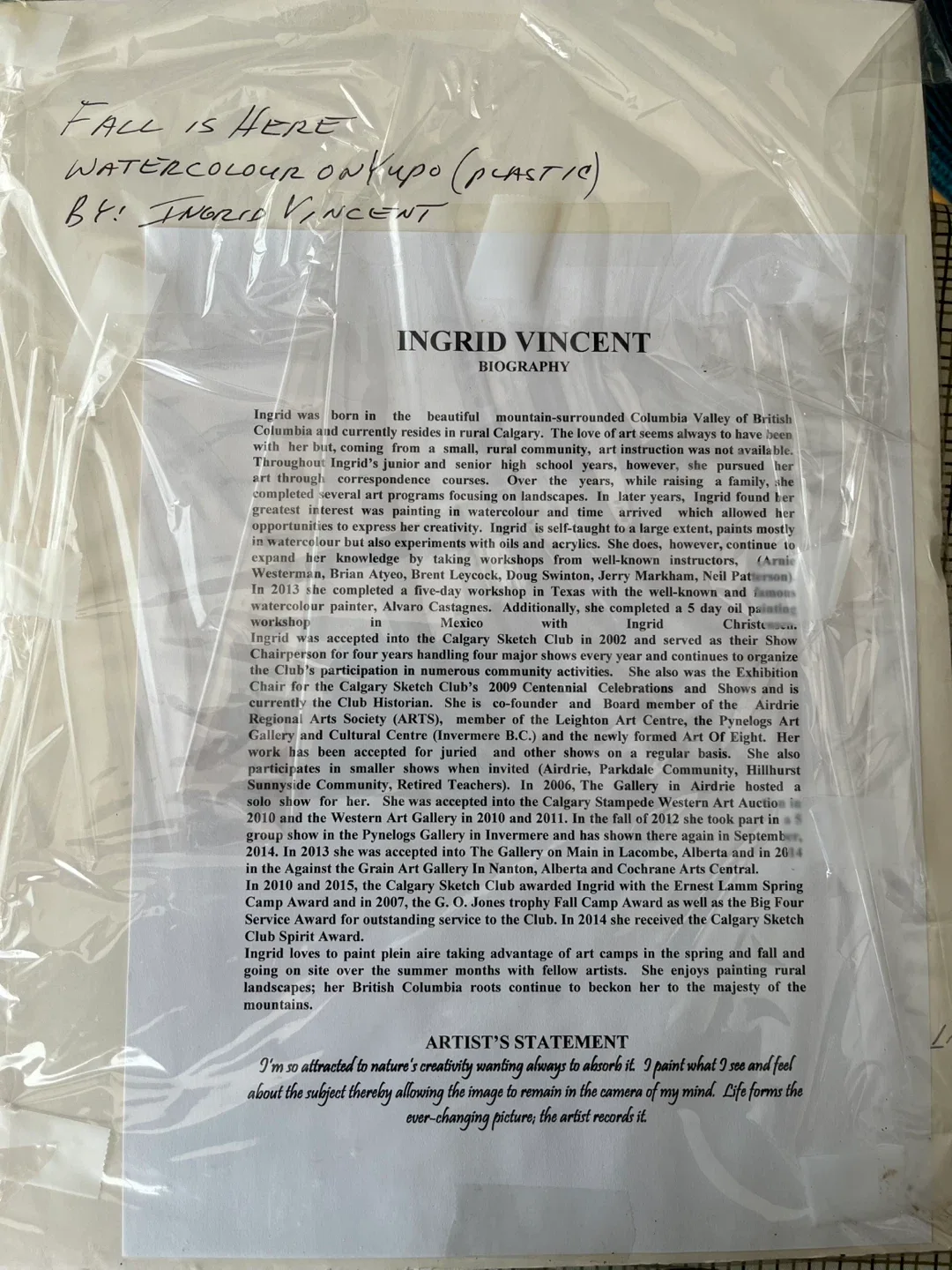 Art-Original Art- Ingrid Vincent Watercolour Painting image indicator(4)