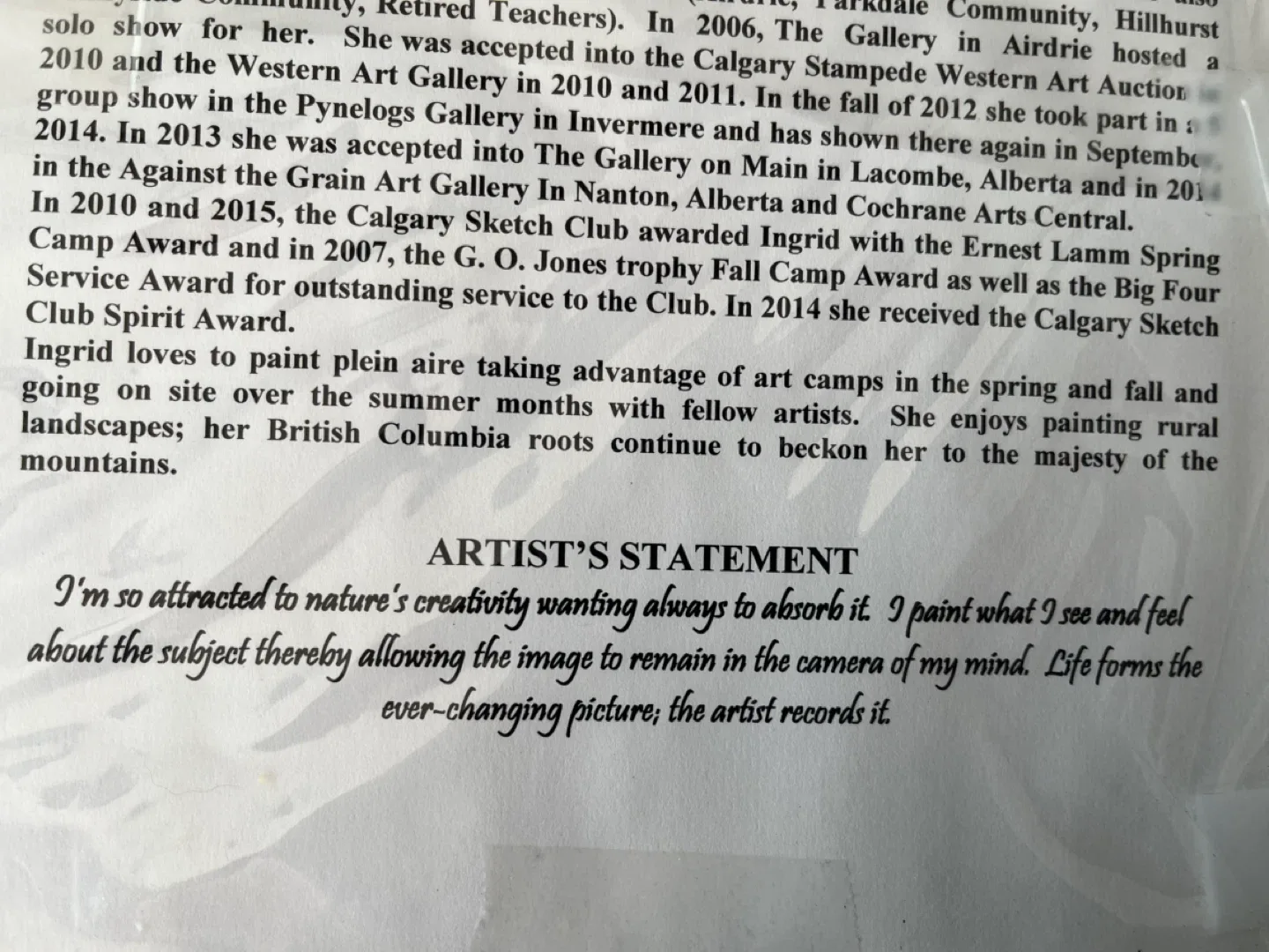 Art-Original Art- Ingrid Vincent Watercolour Painting image indicator(5)