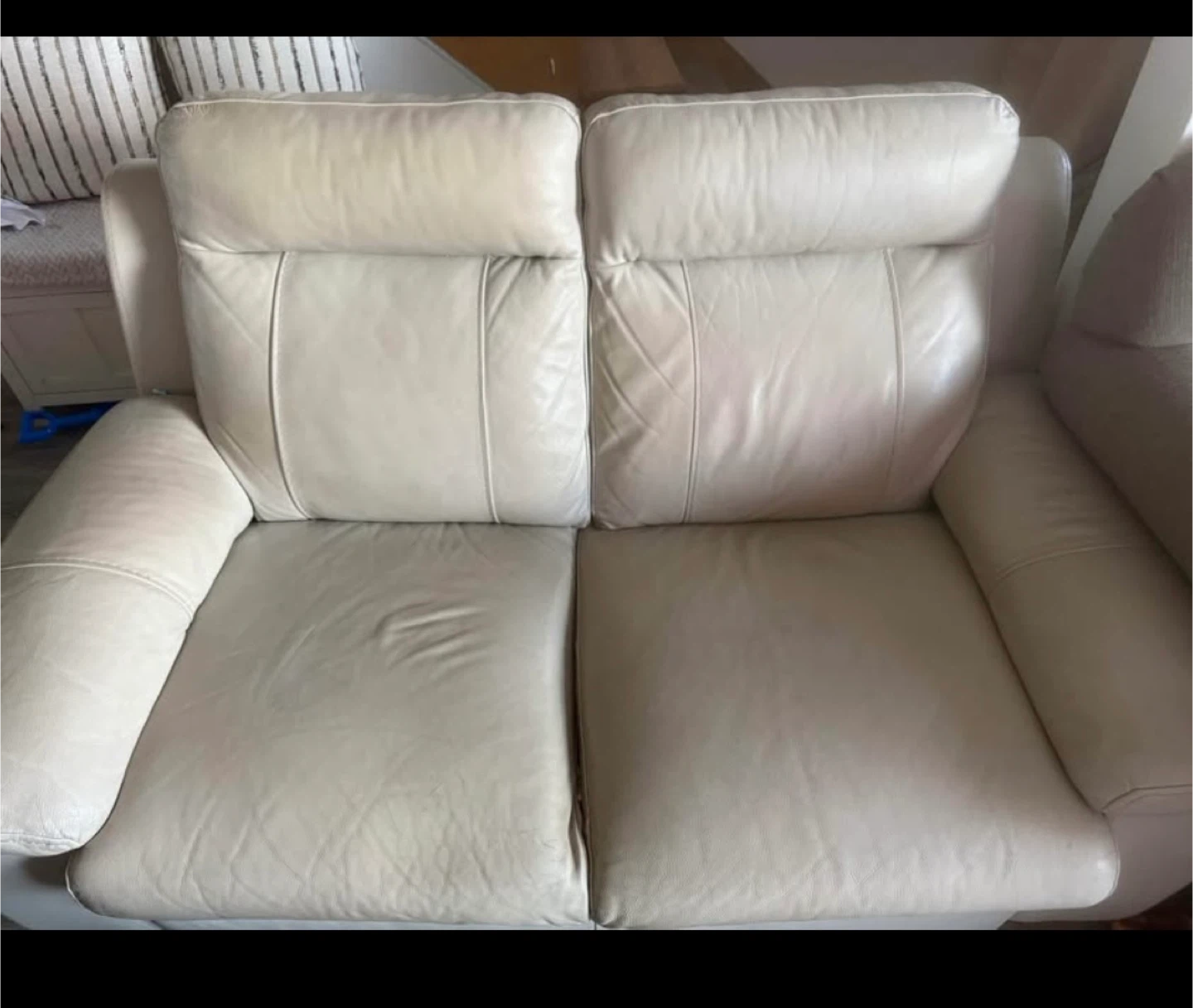 Leather loveseat and sofa - photo 2