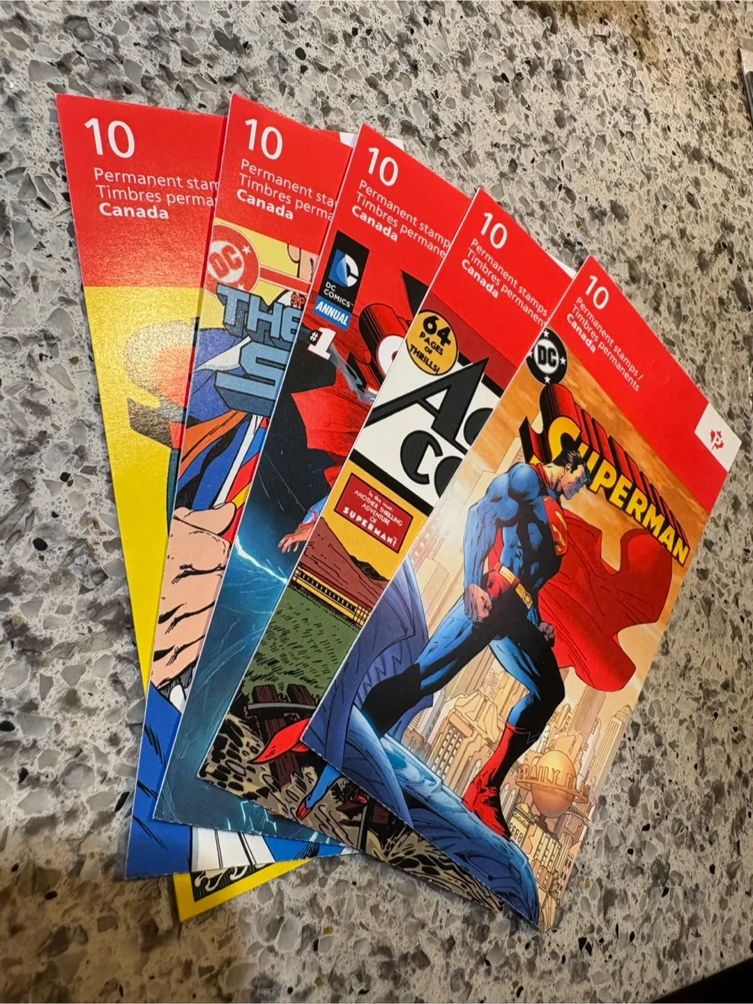 Canada Post Superman Permanent 75th Stamps - 10 Stamps thumbnail