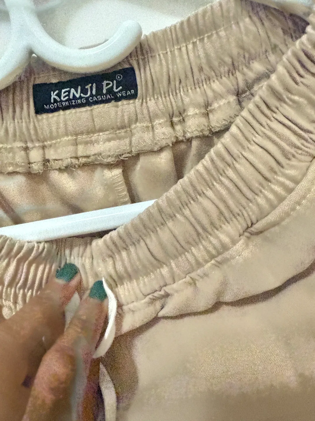 KENJI PL Beige Track Pants image indicator(2)